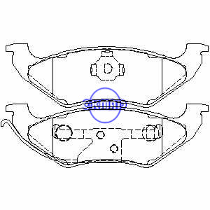 CHEVROLET TAHOE FORD Crown Victoria LINCOLN Town MERCURY Grand Marquis Brake pad FMSI:7542-D662 7424A-D544 OEM:F1VY-2200-A, F544